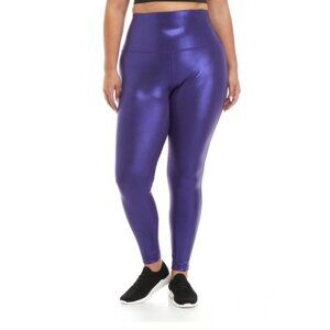 Zelos Plus Purple Shimmer Athletic Leggings
